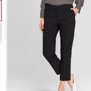 NWOT Prologue Black Straight Leg Cropped Trouser